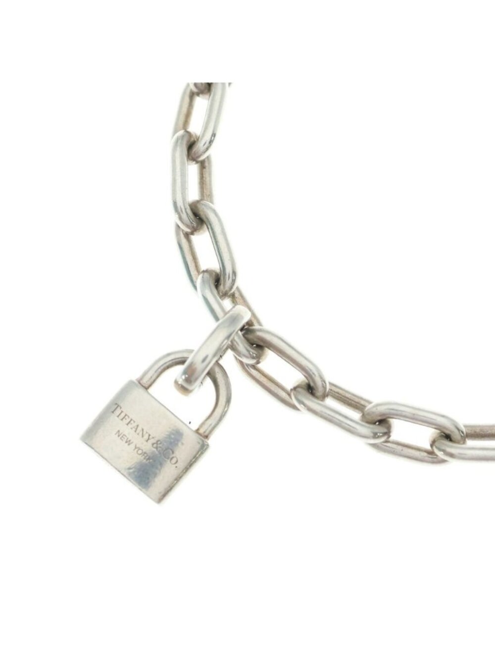 Tiffany & Co HardWear Pearl Lock Medium Bracelet Silver